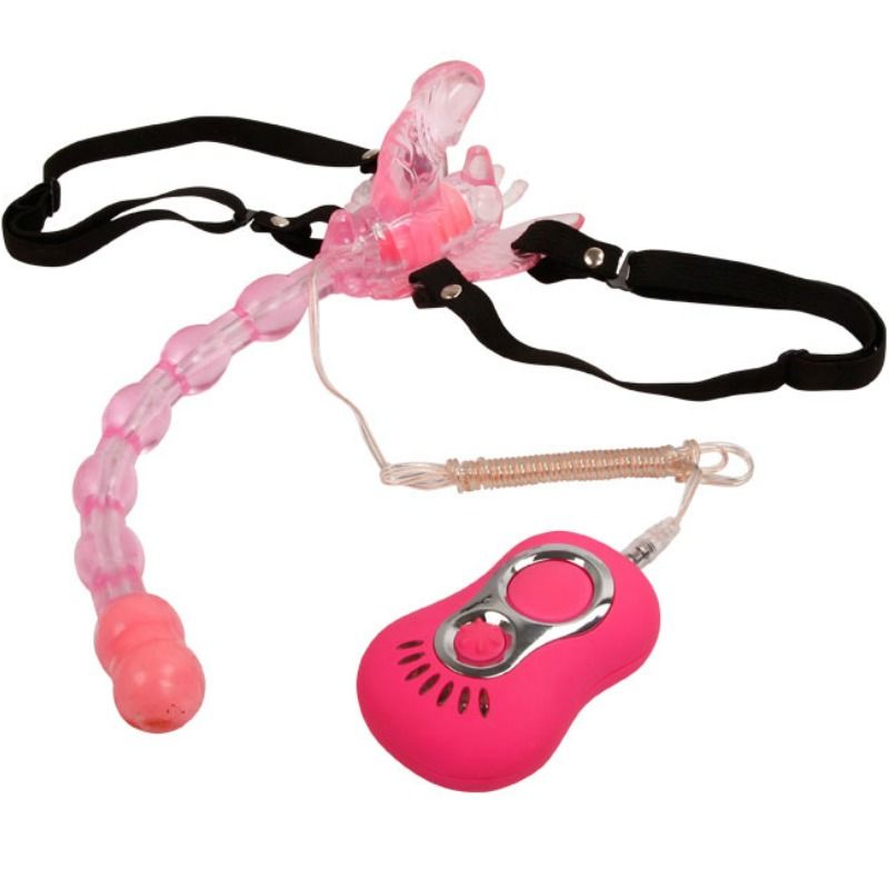 Baile - Vibromasseur Papillon Stimulant Simultanément Vagin / Clitoris / Anus