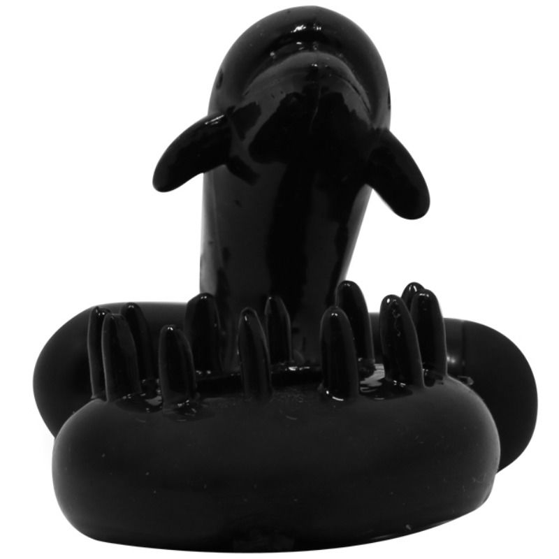 Baile - Anneau Pénien Vibrant avec Dauphin Sweet Ring - Noir
