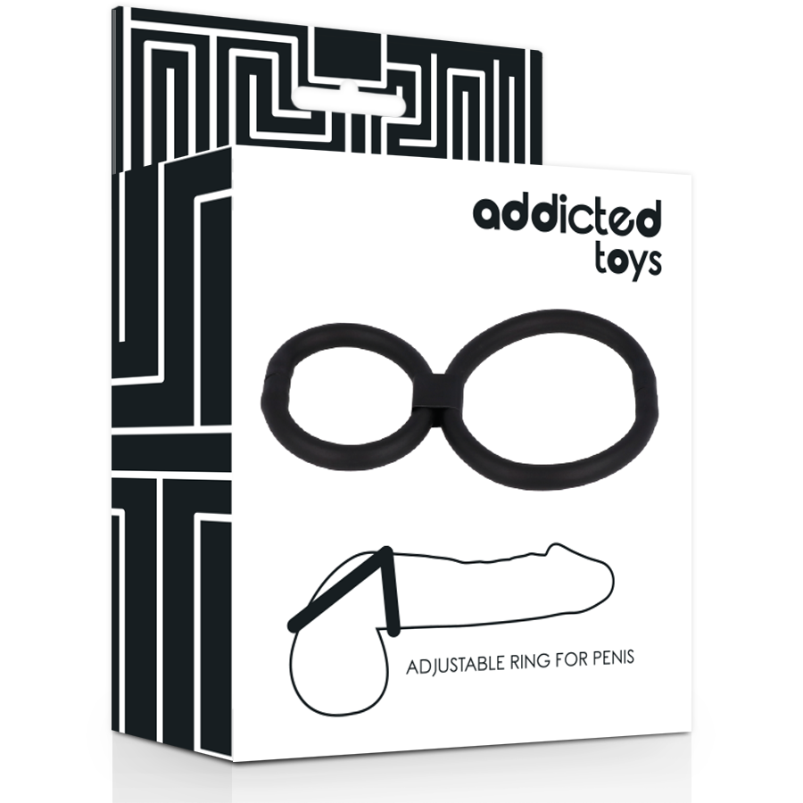 Anneau Pénien Double Réglable Silicone - Addicted Toys