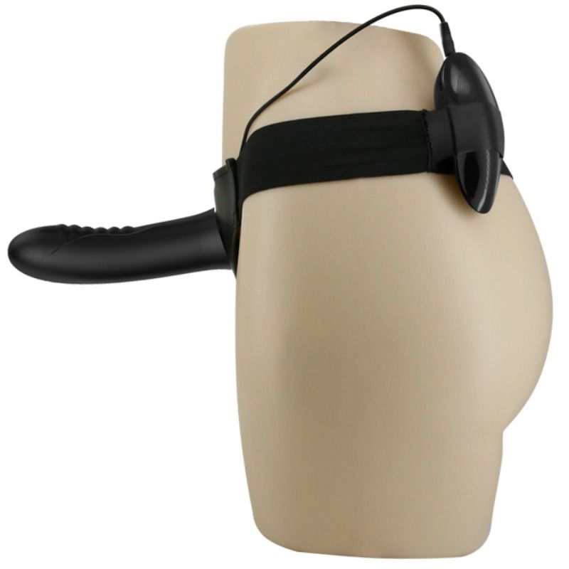 Gode Ceinture Vibrant Creux Noir 18,5 cm - Pretty Love