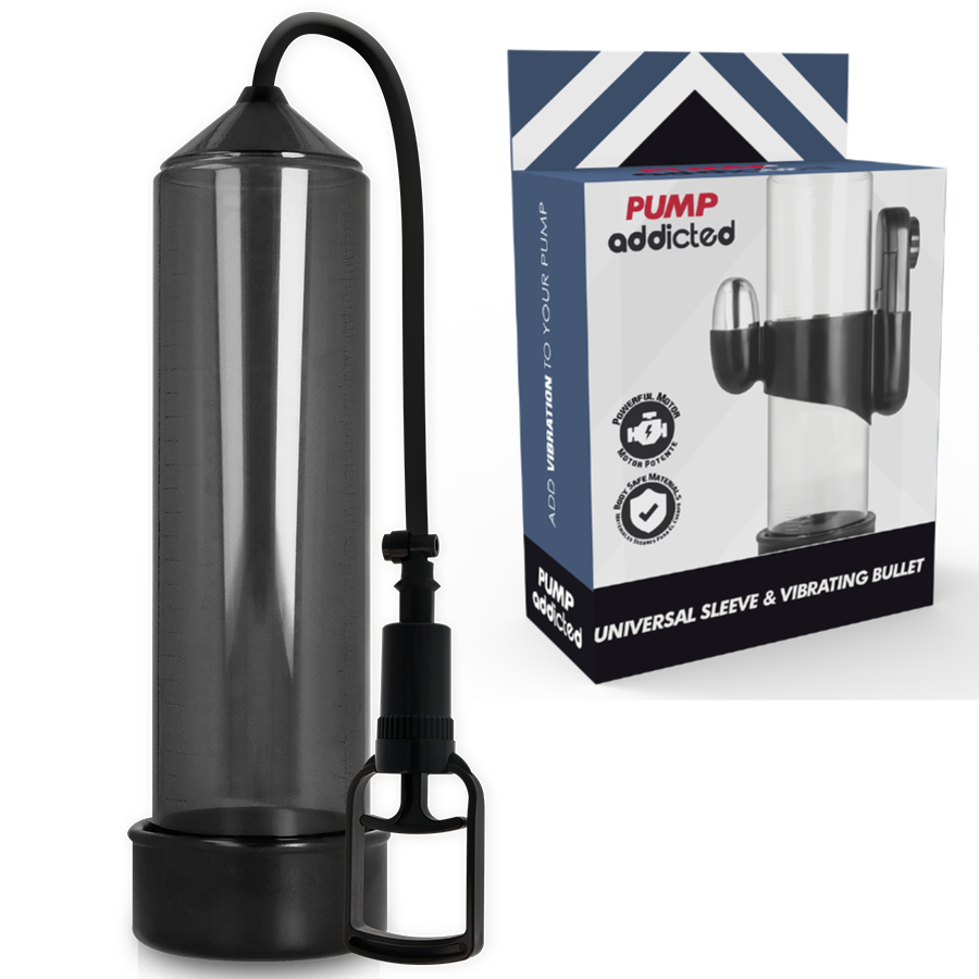 Pompe à pénis vibrante RX7 noire - Pump Addicted - PUMP ADDICTED