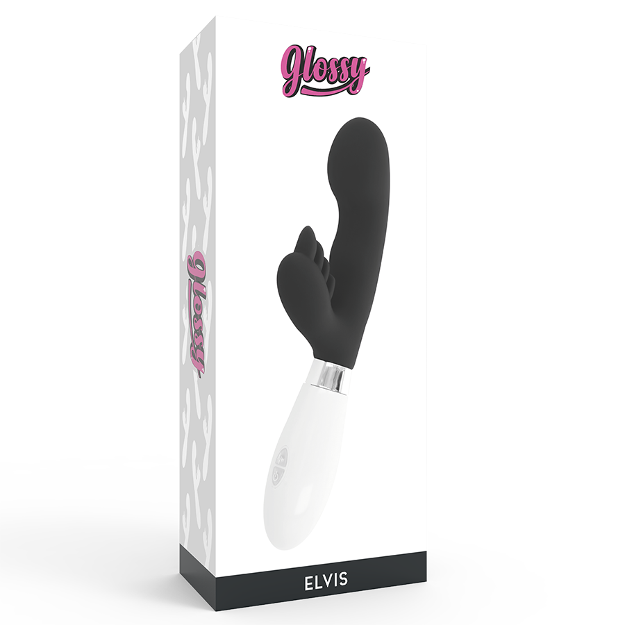 Vibromasseur Rabbit Elvis Noir - Glossy - GLOSSY