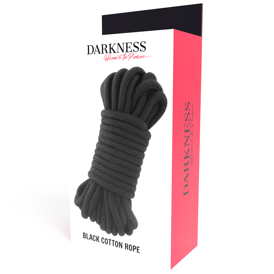 Darkness - Corde Bondage en coton 5m - Noir