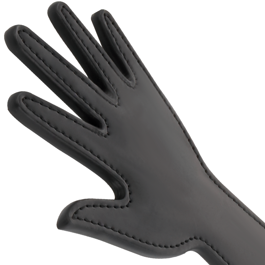 Darkness - Paddle BDSM en forme de Main Noir - 17 cm