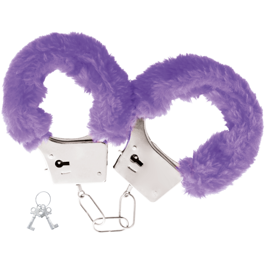 Darkness – Menottes en fourrure Lilas Sexy