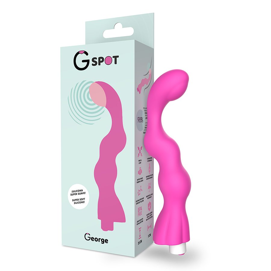 Vibromasseur point G George gomme rose - G-Spot - G-SPOT