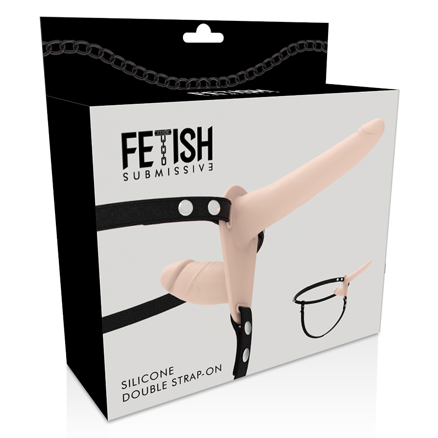 Fetish Submissive - Gode Ceinture Double Pénétration Beige