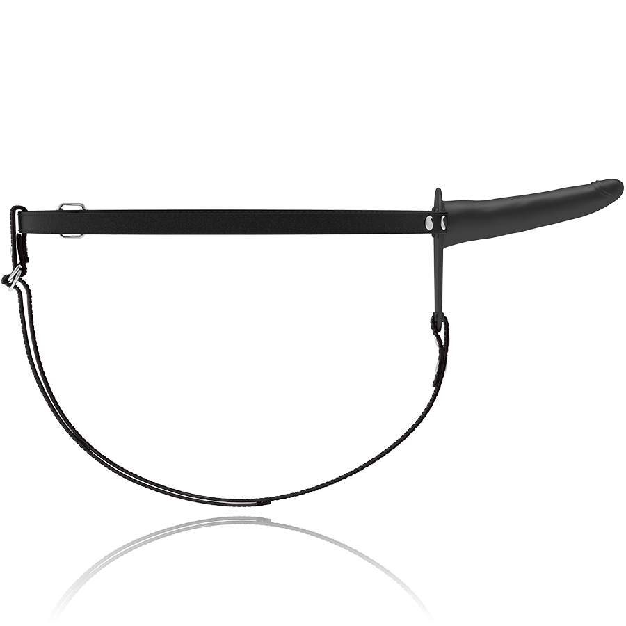 Fetish Submissive - Gode Ceinture Femme en silicone Noir / 15 cm