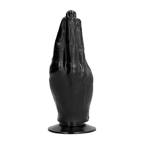 All Black - Gode Fisting en forme de main - 21 cm