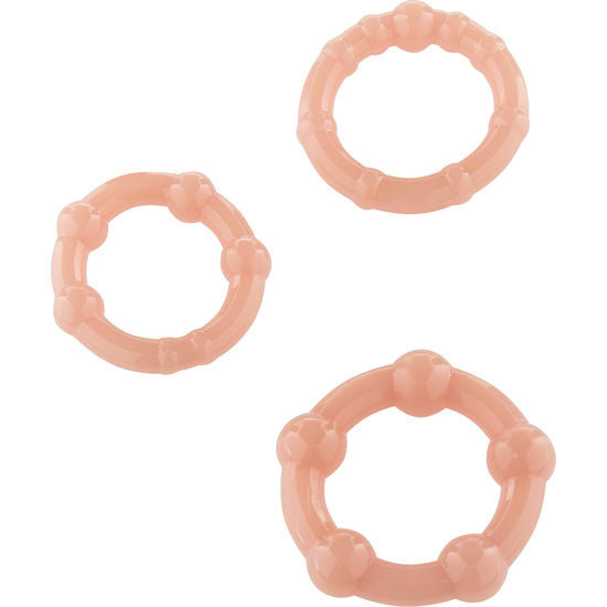 Anneaux péniens Stay Hard Three Rings lot de 3 - Seven Creations - SEVEN CREATIONS
