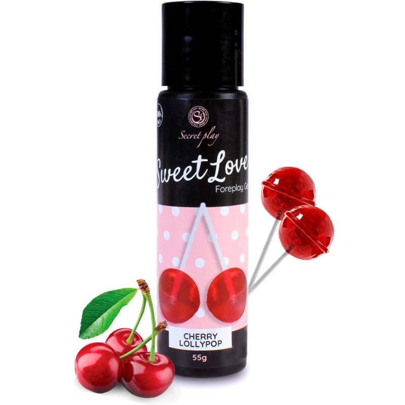 Secret Play - Gel Lubrifiant Comestible Sucette Cerise - 60 ml