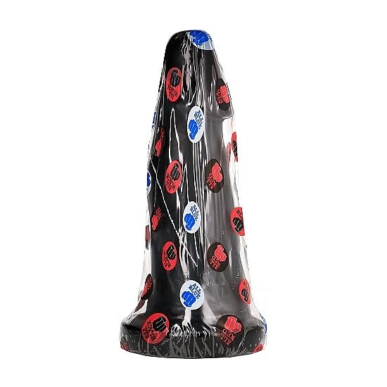 All Black – Gode fisting en forme de pénis avec courbures - 27 cm
