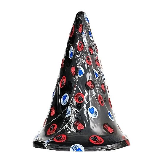All Black – Gode fisting en forme de cône de chantier – 30 cm