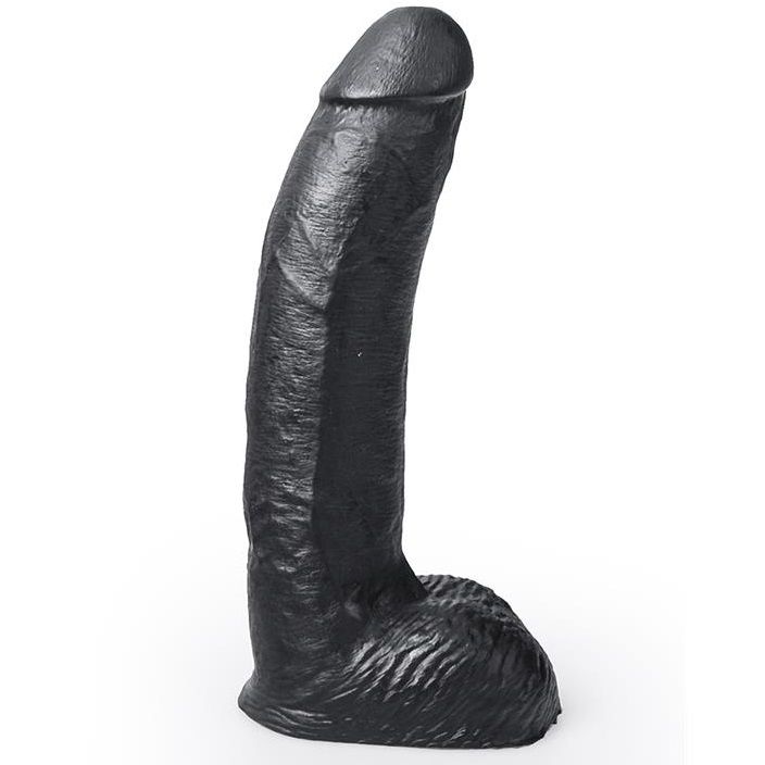 Gode Réaliste XL George Noir 22cm - Hung System