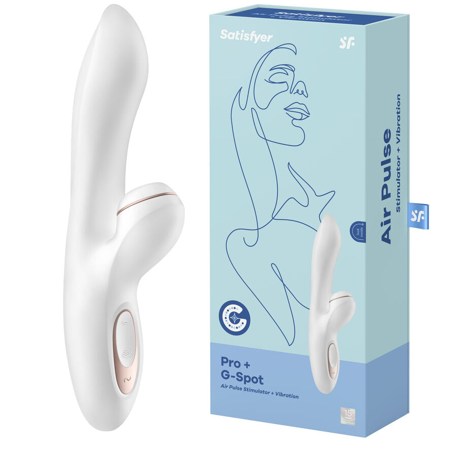 Stimulateur Clitoris & Point G Pro G-Spot Rabbit Blanc - Satisfyer
