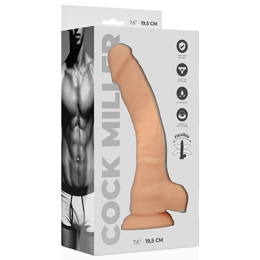 Gode Réaliste Cock Miller Double Densité Chair 19,5 cm - Cockmiller