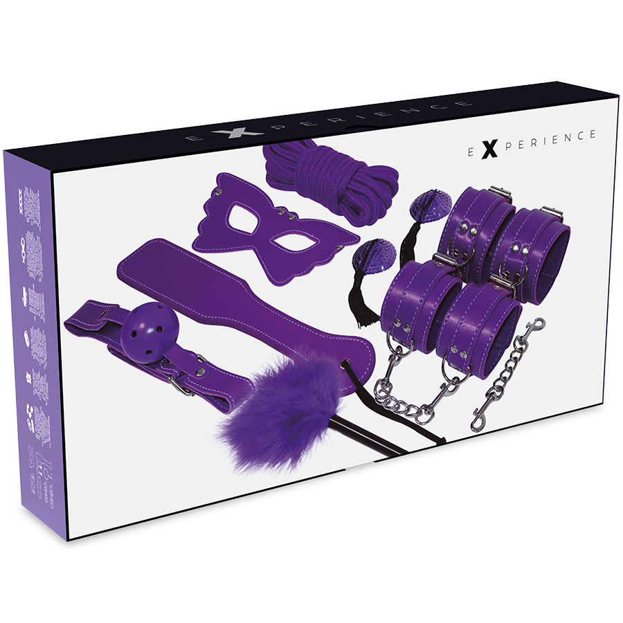 Kit BDSM Experience Bondage Violet 8 Pièces - Experience