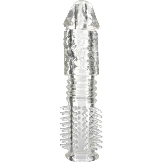 Seven Creations - Étui Pénien Texturé en silicone Transparent