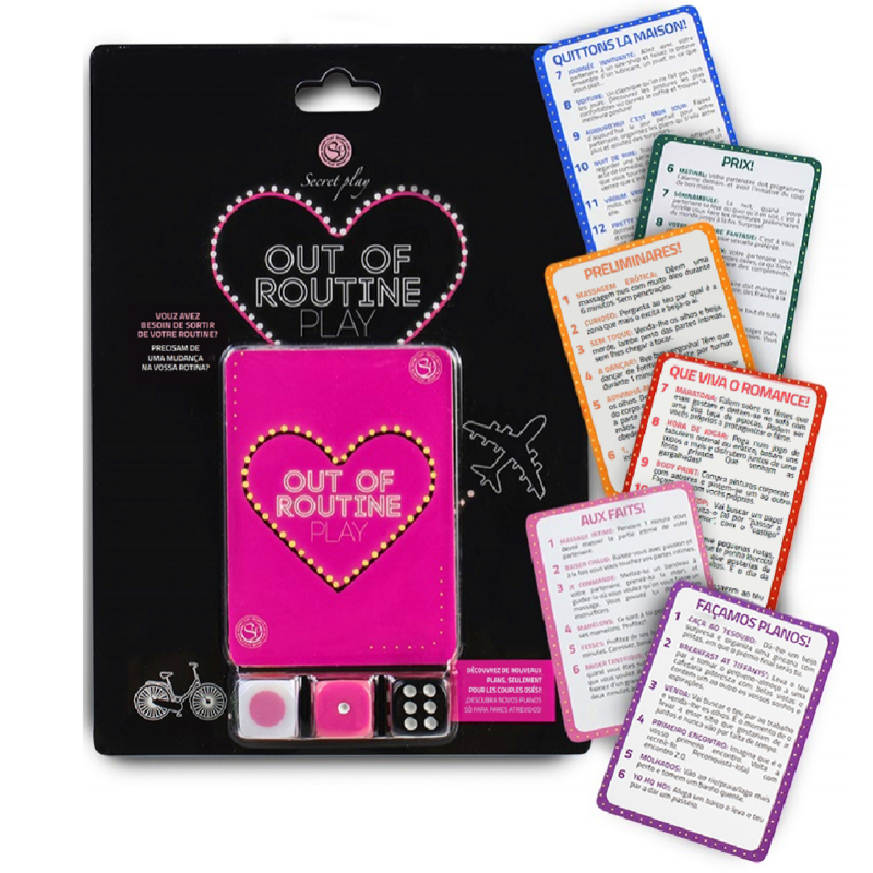 Secret Play – Jeu de Défis Coquins avec Dés Out of Routine Play - (FR/PT)