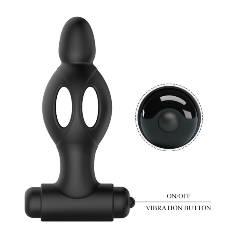 Mr Play - Plug Anal Vibrant en silicone Noir