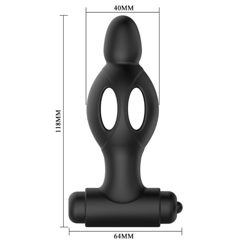 Mr Play - Plug Anal Vibrant en silicone Noir