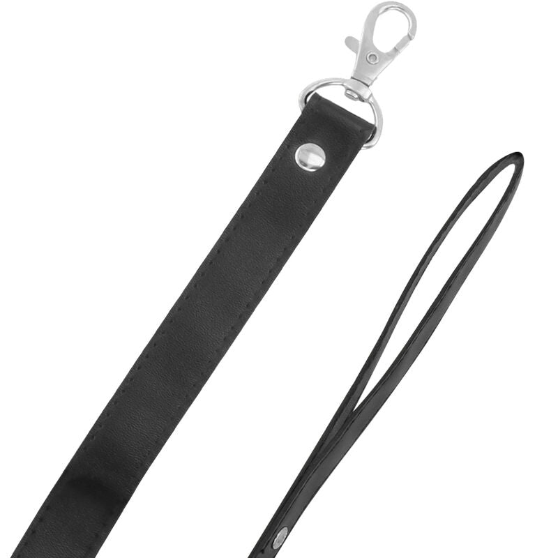 Collier BDSM avec serrure et laisse noire - Darkness - Darkness