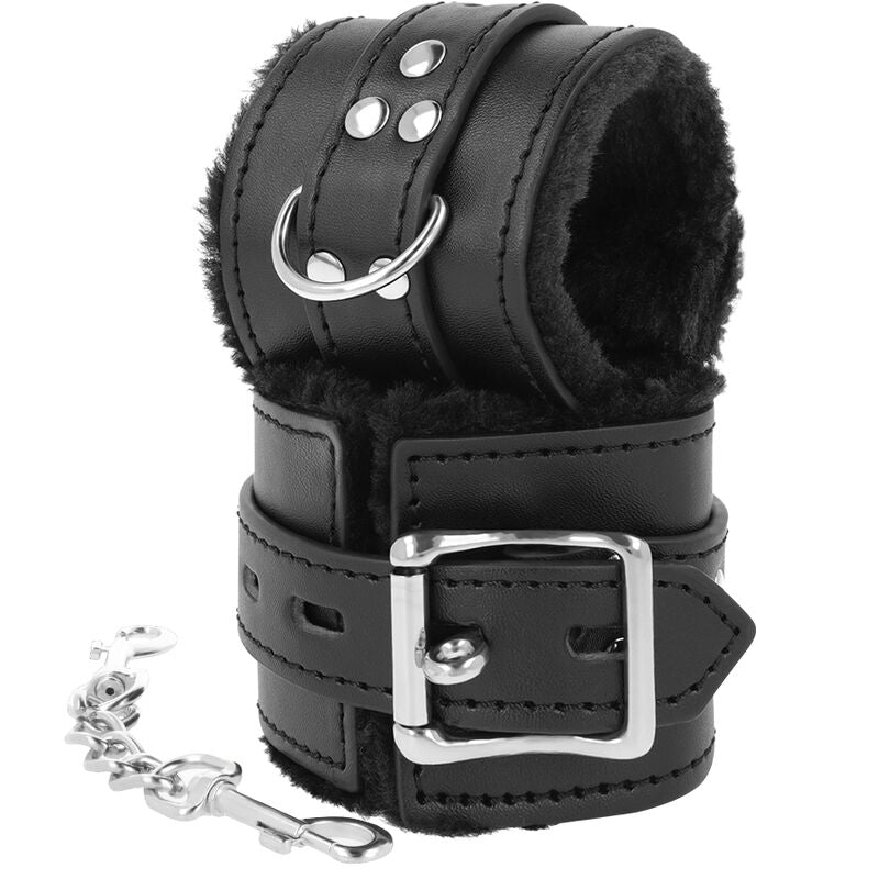 Darkness – Menottes Bondage Doublées Noir