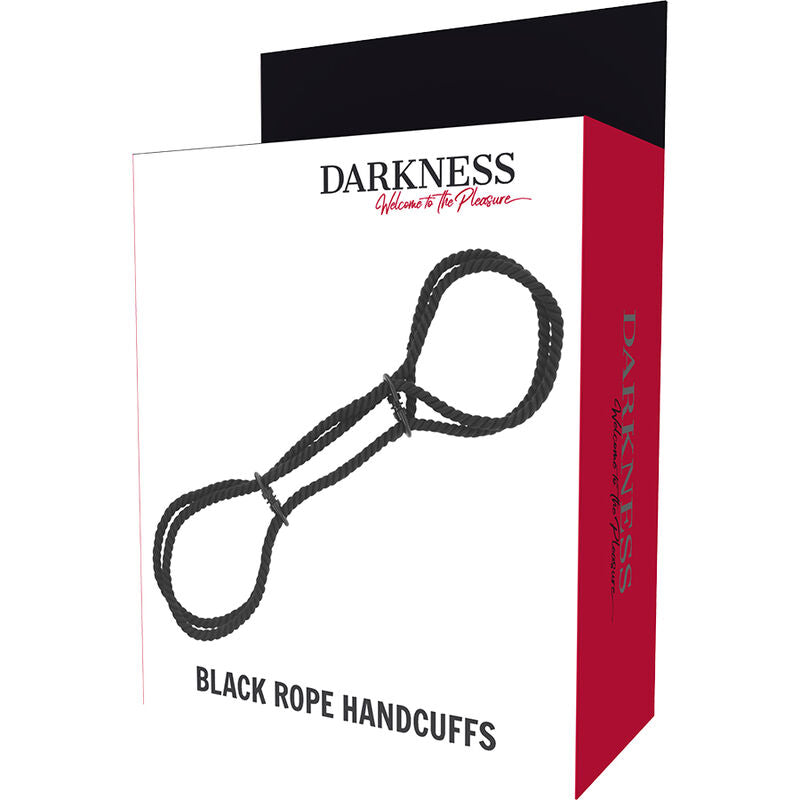 Darkness - Menottes pour cheville en Corde shibari Noir