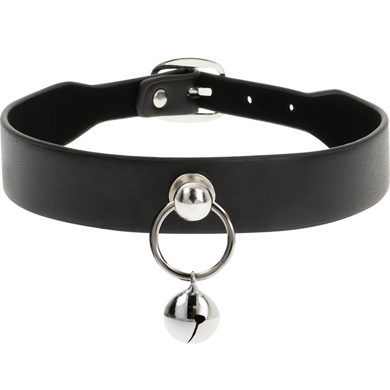 Collier Cuir Vegan Fétiche Réglable Noir - Coquette Chic Desire