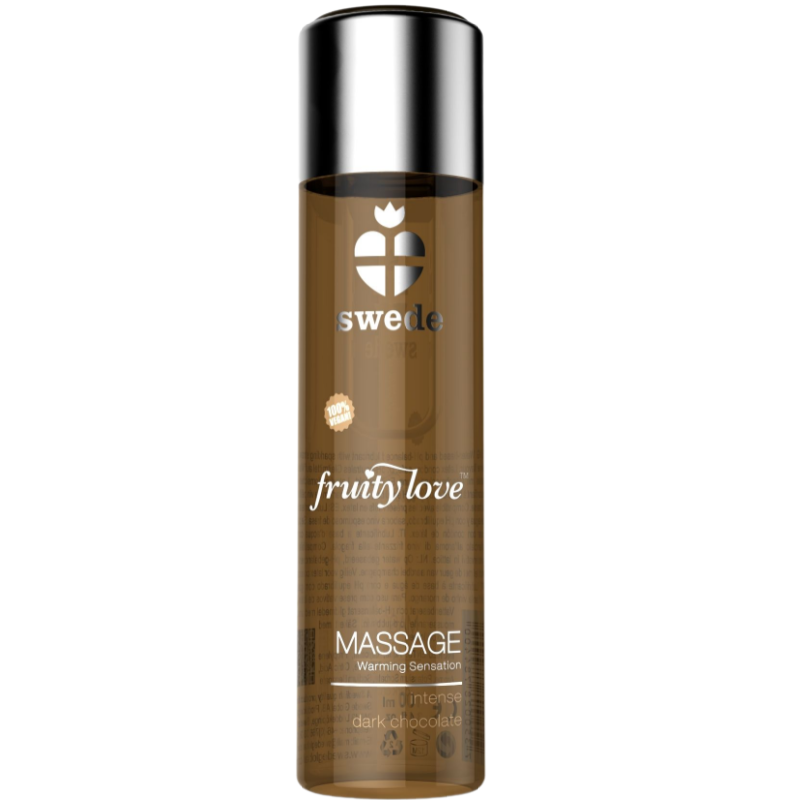 Huile de massage effet chauffant chocolat noir 120 ml - Swede - SWEDE