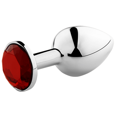 Secret Play - Plug Métal Bijou Rouge - Taille S