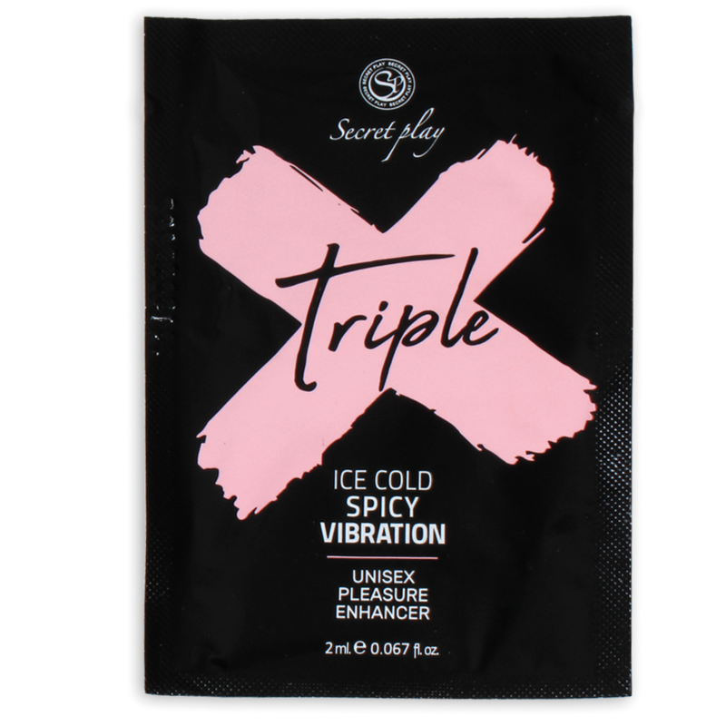Secret Play - Gel Intensifiant Effet Chaud Froid et Vibrant Triple X - 2 ml