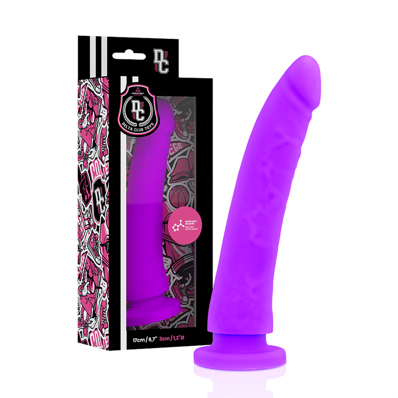 Gode Ceinture Harnais Violet 17cm - Deltaclub