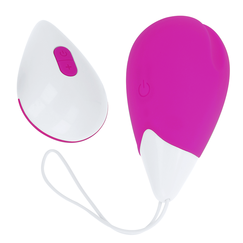 Ohmama – Oeuf vibrant texturé avec Télécommande – Violet et Blanc