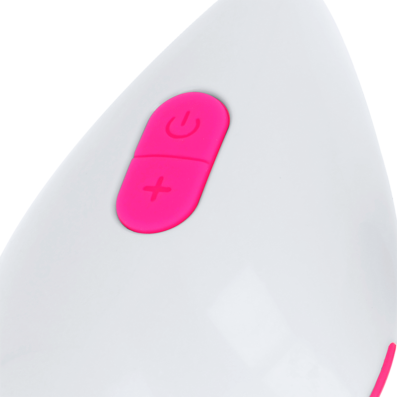 Ohmama – Oeuf vibrant texturé avec Télécommande – Rose et Blanc