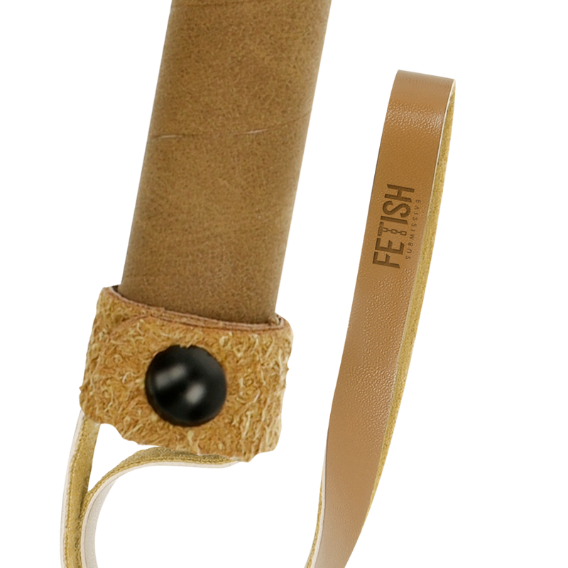 Fetish Submissive - Fouet BDSM en Simili-Cuir - Beige