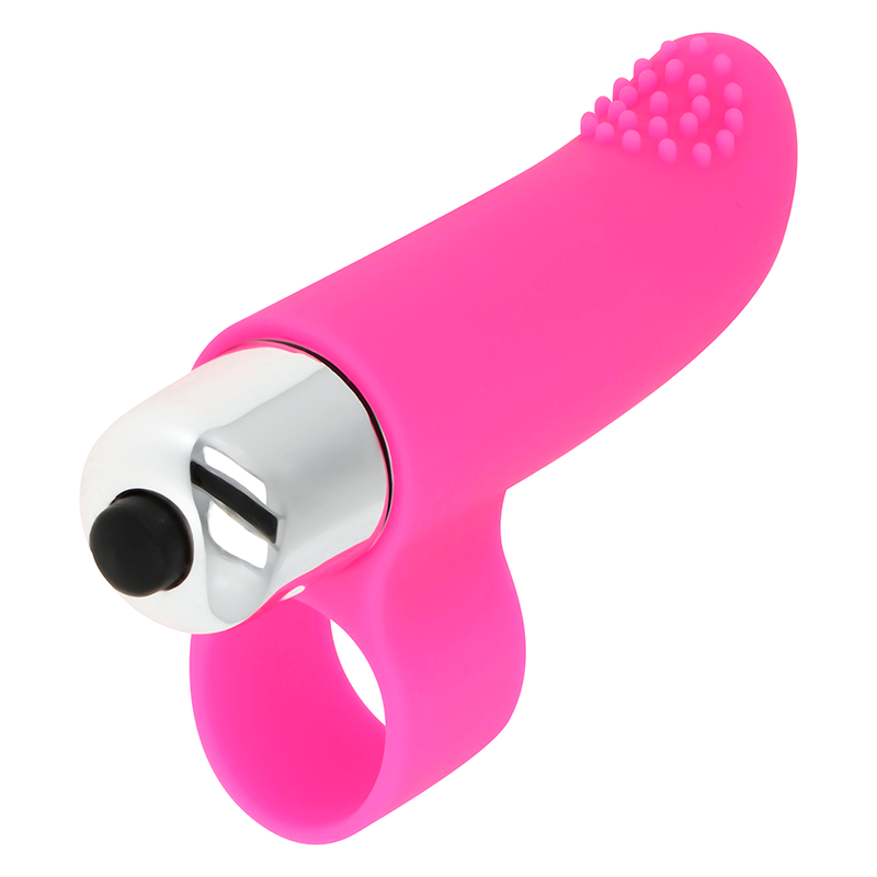 Ohmama – Stimulateur Vibrant Doigt Texturé pour Plaisir Intime – Rose
