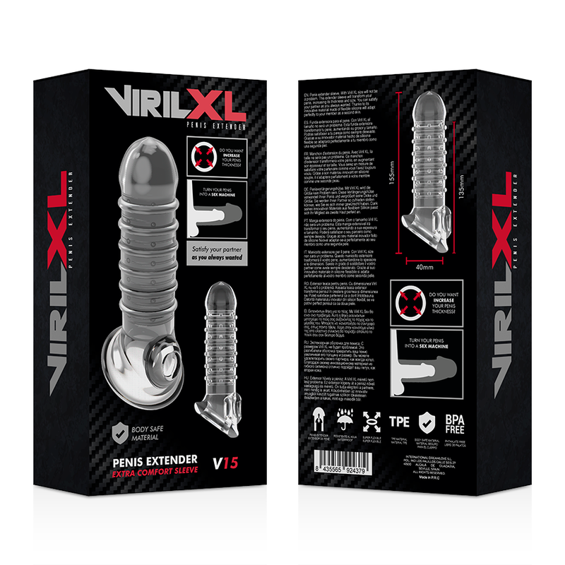 VirilXL - Gaine de Pénis V15 - Transparent