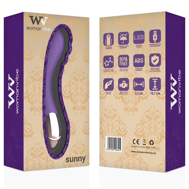 Vibromasseur point G Womanvibe Sunny or et lilas - Womanvibe - WOMANVIBE