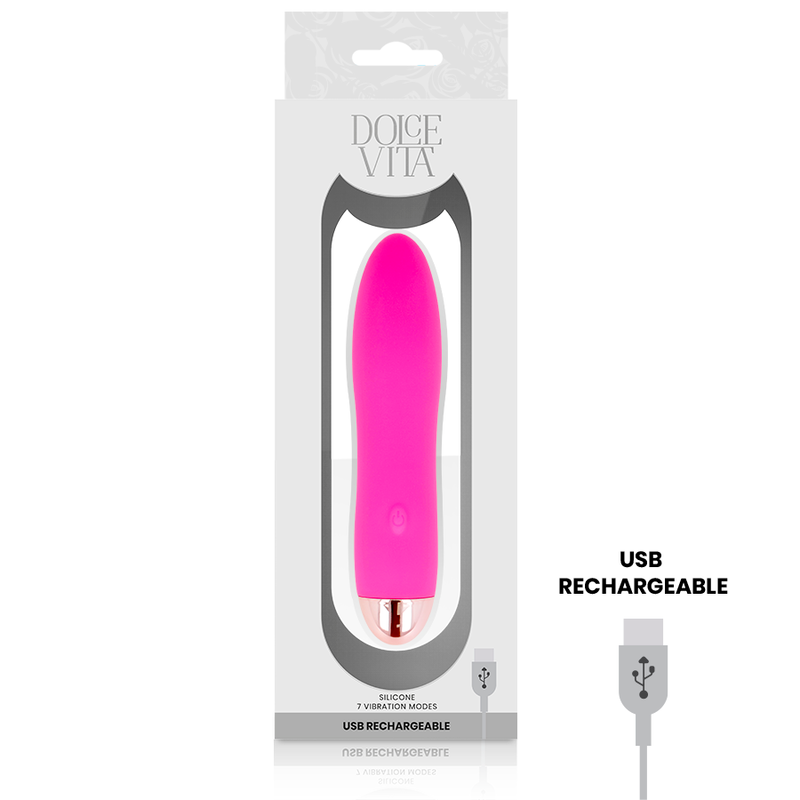Vibromasseur Mini Dolce Vita Rose 7 Vitesses - Dolce Vita