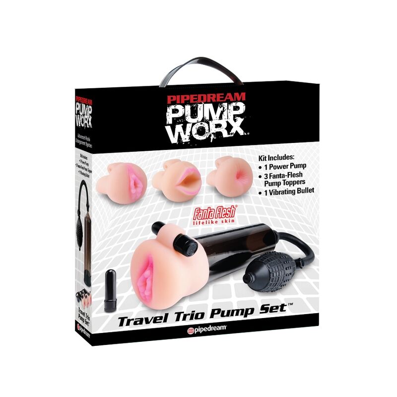 Kit Pompe Pénis Travel Trio Pump Set - Pump Worx