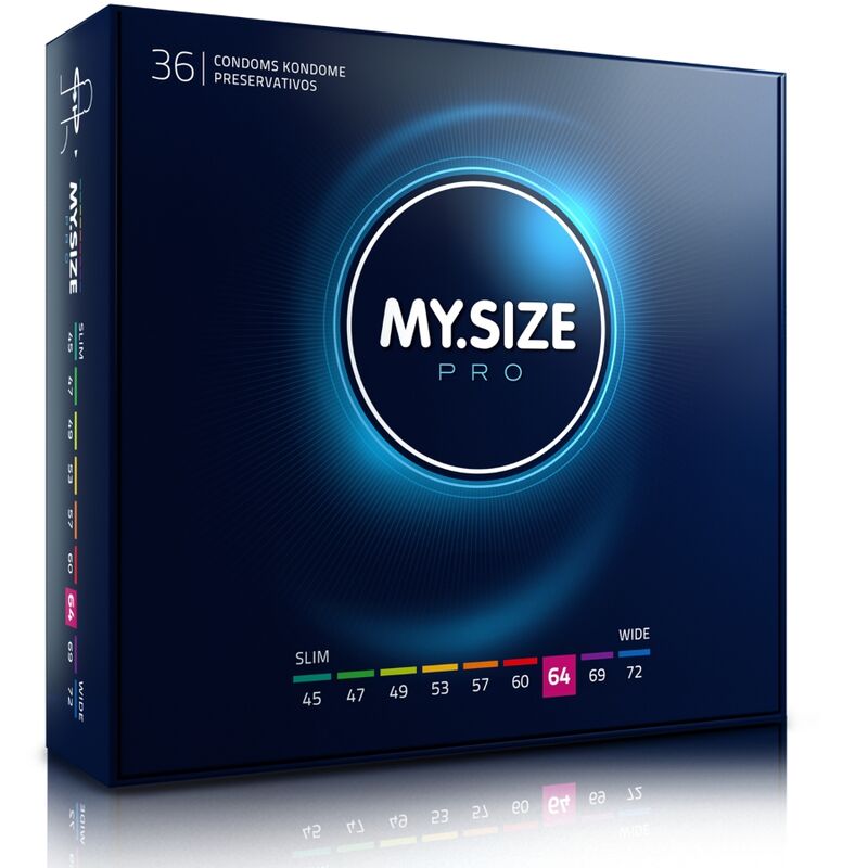 My Size Pro – Préservatifs Grande Taille 64 mm – Boîte de 36 pièces