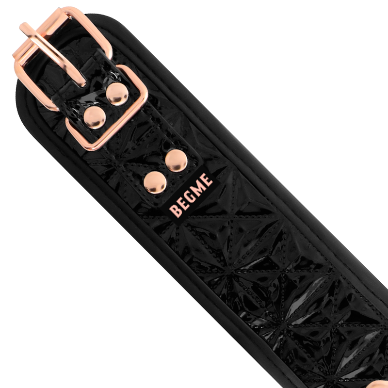 Collier BDSM Black Edition Premium Cuir Vegan - BEGME - Begme Fetish Games