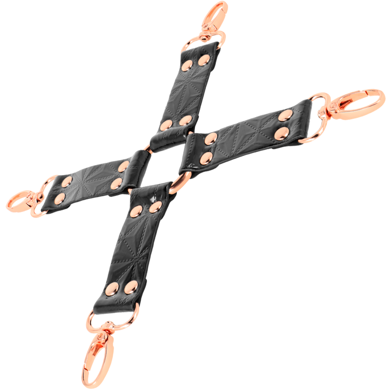 Begme - Kit d'attaches Hogtie en cuir - Noir
