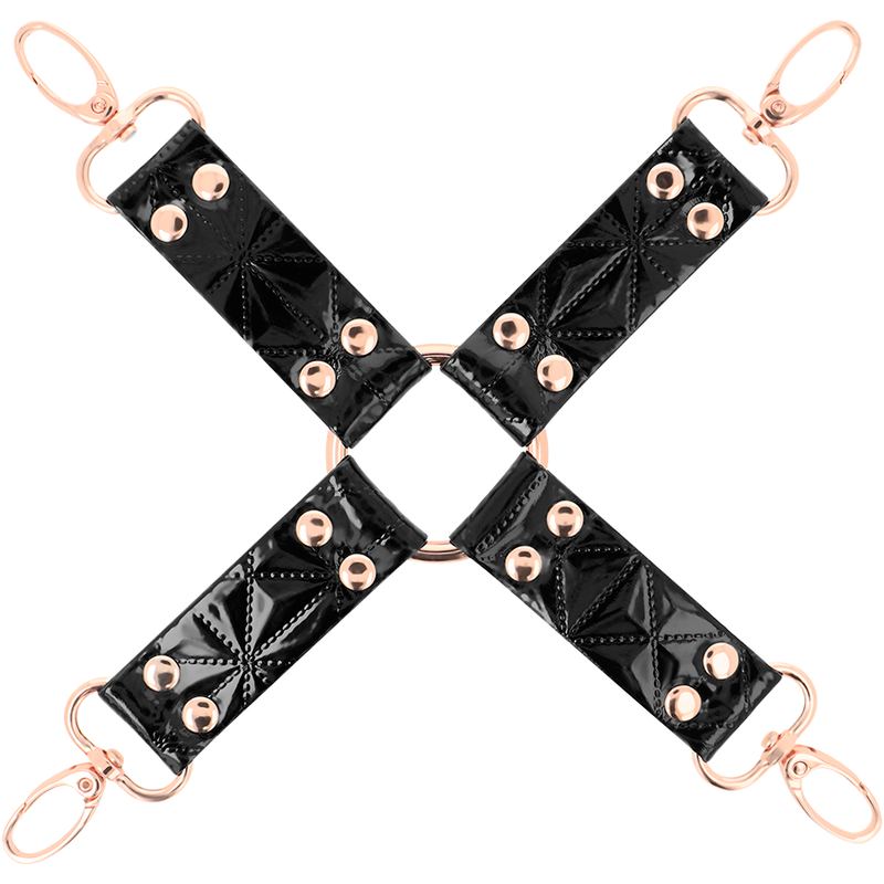 Begme - Kit d'attaches Hogtie en cuir - Noir