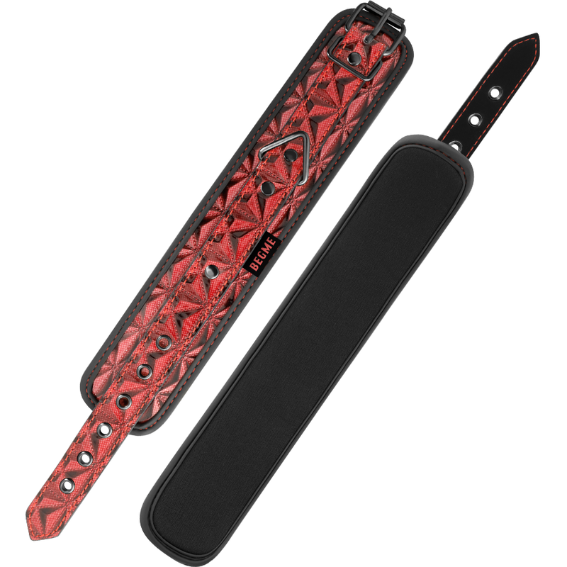 Menottes BDSM Premium Édition Rouge Néoprène - Begme - Begme Fetish Games