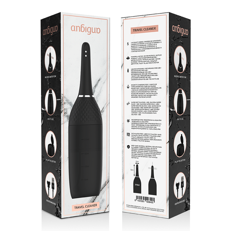 Anbiguo – Poire de Lavement Automatique à 5 Intensités – 210 ml