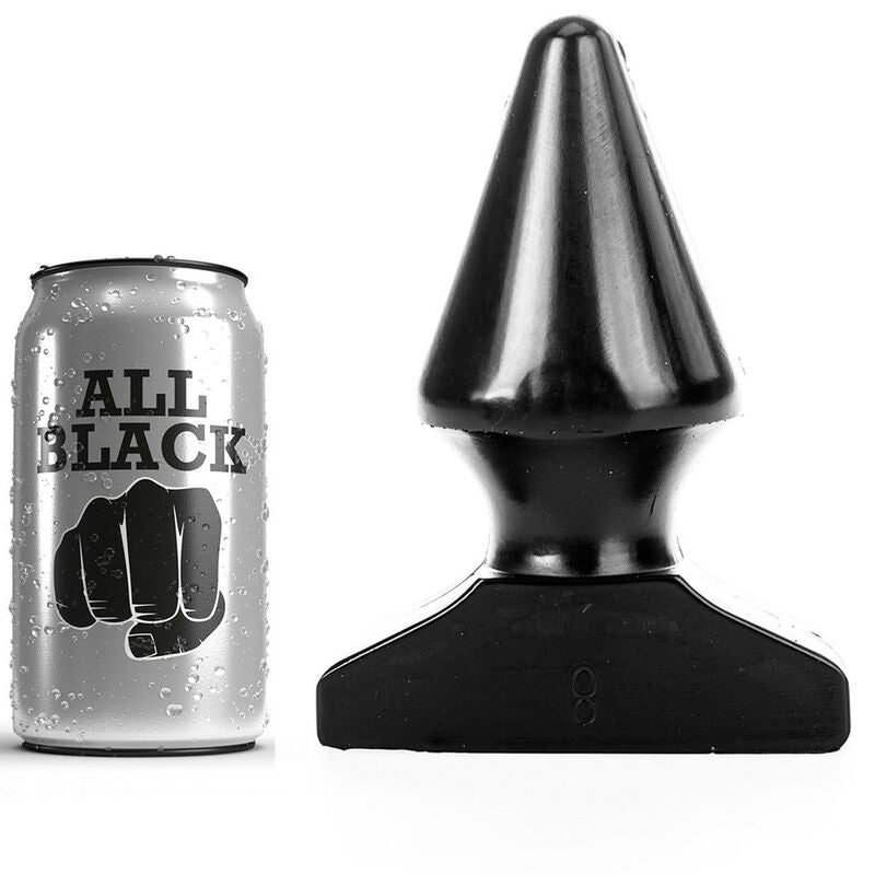 All Black – Plug fisting en forme conique - 17 cm