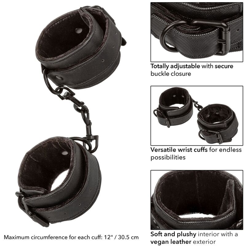 Menottes Cuir Poignets Boundless - CalExotics