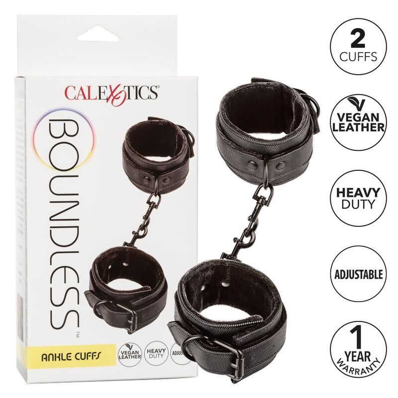 Menottes Chevilles Boundless Ankle Cuffs Noires - CalExotics